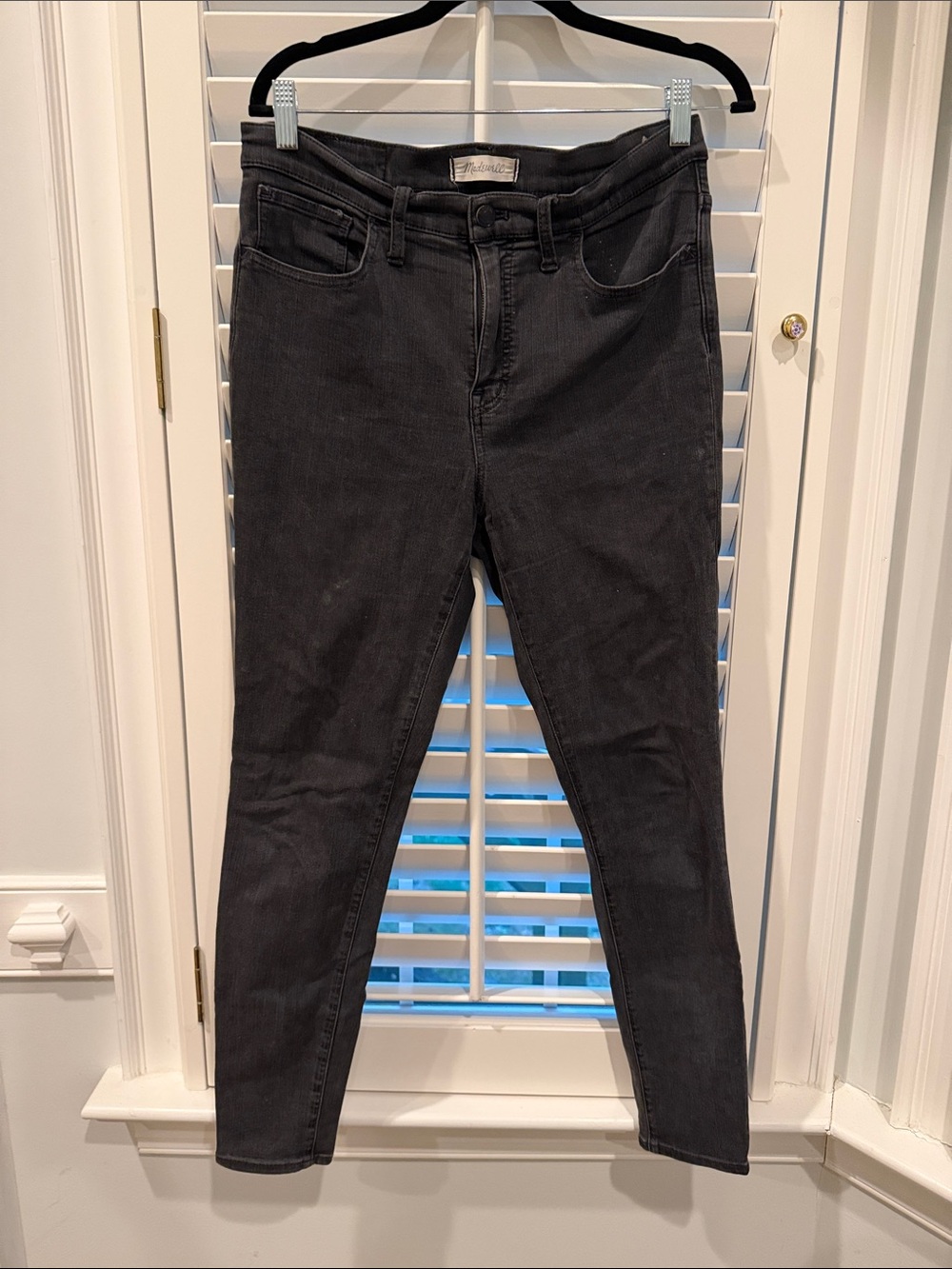 Madewell Black Skinny Jeans road tripper